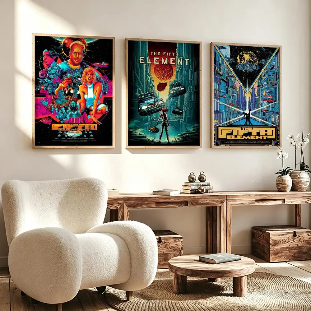 movie The Fifth Element Poster Poster HD Waterproof Self Adhesive Wall Art Print Decor for Bedroom Living Room Gift