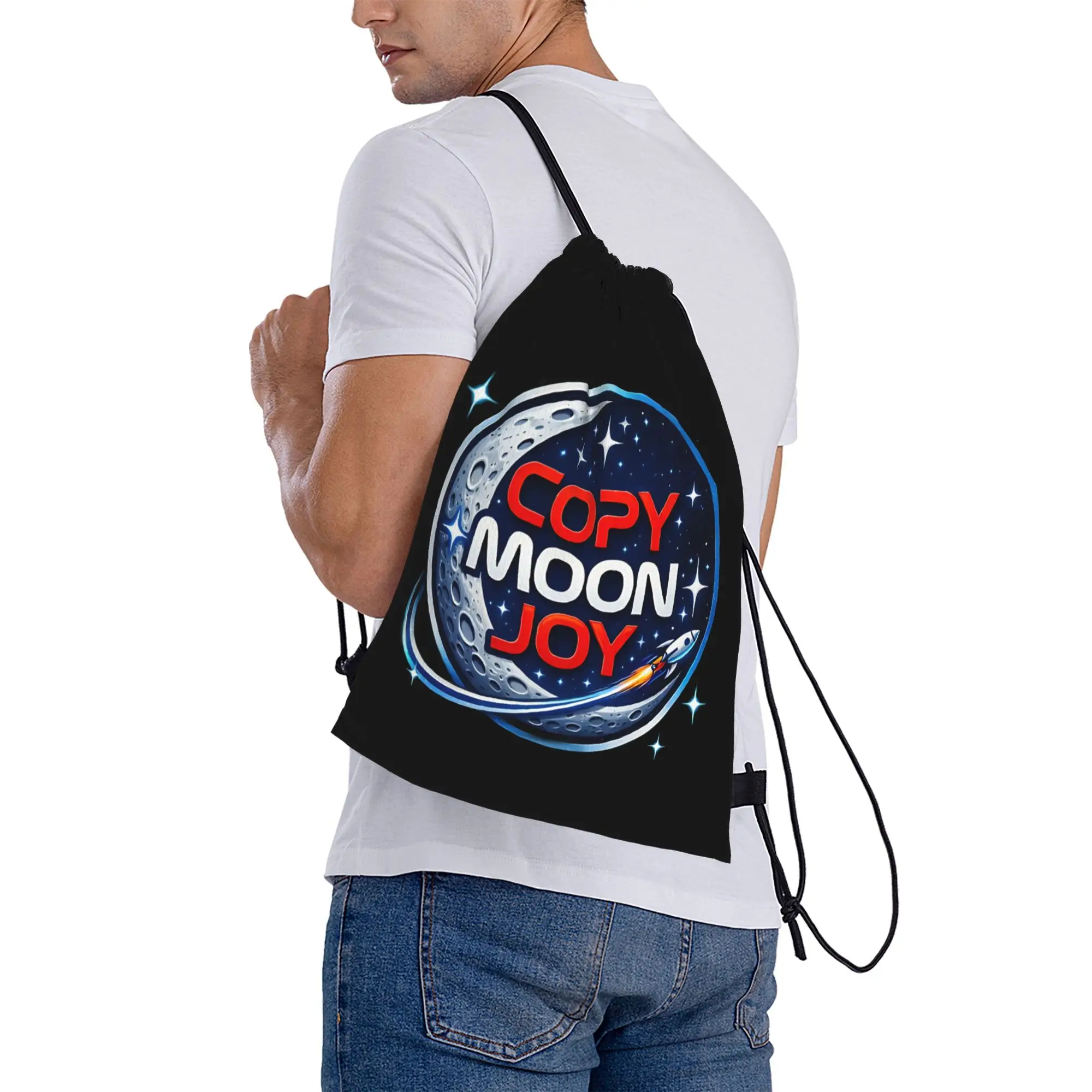 Copy Moon Joy Backpacks  Large Capacity Men Gym Fitness Custom Sackpack String Bags