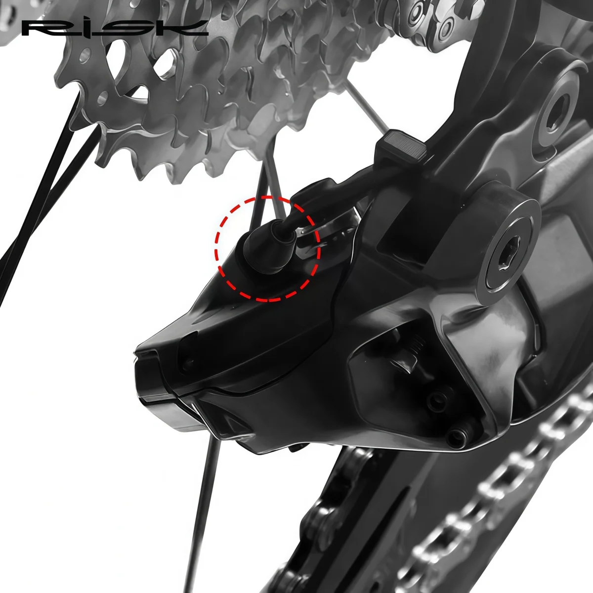 RISK RA155 Waterproof Cover For Electronic Rear Derailleur Cable For SHIMANO R7150/R8150/R9250 12-Speed Di2 Wire Waterproof Boot