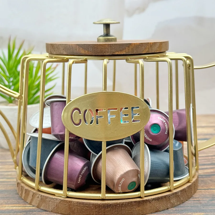 Coffee Pod Holder for K Cups, K Cup Holders for Counter, Mug Shape Coffee Pod Organizer, Coffee Pods Storage Basket