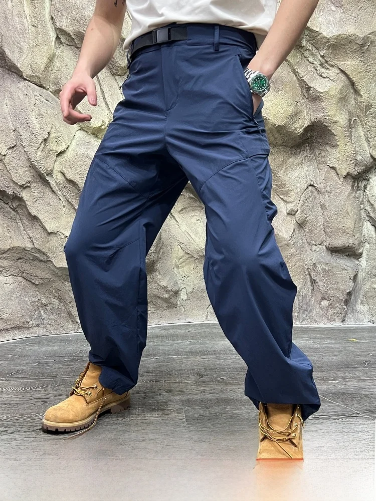 

Outdoor Soft ell Pants Men's Breathable Qui Dry Windproof 3D Tailoring Casual Trousers Nylon Fabric Autumn Season