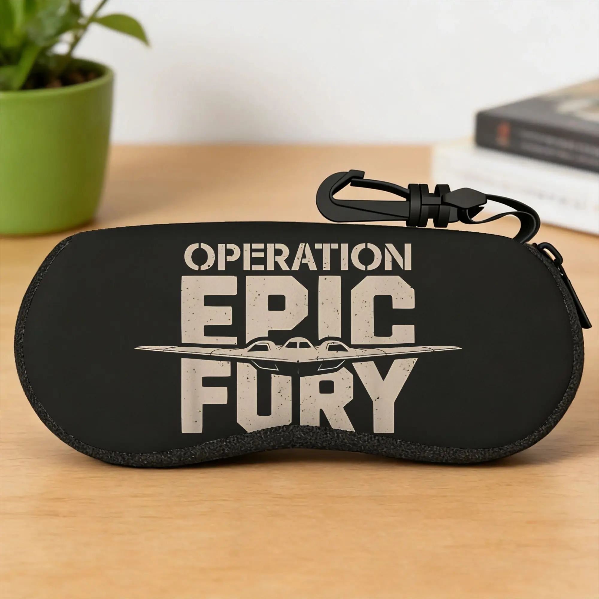Operation Epic Fury  Glasses Case  Sunglasses Case Convenient Trend Eyewear Organizer Print Unisex Glasses Box