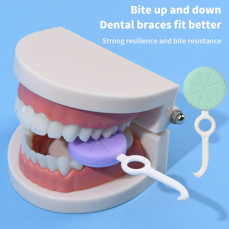 2 قطعة أليجنر تقويم الأسنان سيليكون الأسنان عصا لدغة الأسنان مضغ المحاذاة غير مرئية الأقواس محاذاة تقويم الأسنان