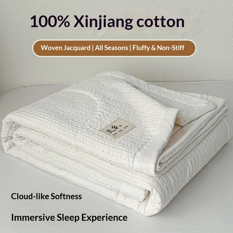 2026 New Style Color - Stripe Woven 100% Cotton Summer Quilt Air - Conditioned Quilt with Comfortable and Breathable Features