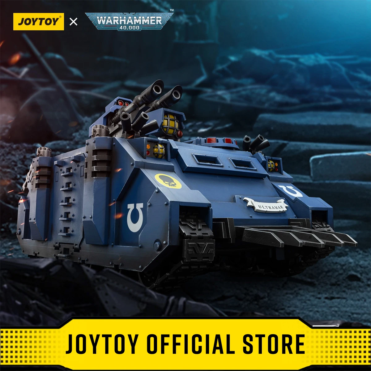 مجسمات الأكشن JOYTOY 1/18 Warhammer 40K Ultramarines Razorback مع قفل مزدوج