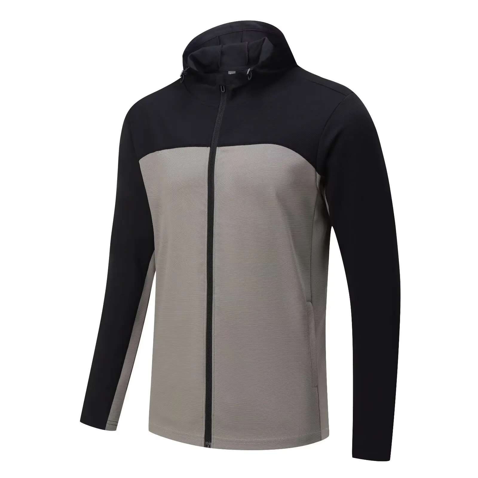 Autumn winter Hooded Running Jacket Men Sport tight Jacket fitness Gym Outdoor Quick dry waterproof Coat Cycling Sportswear Male