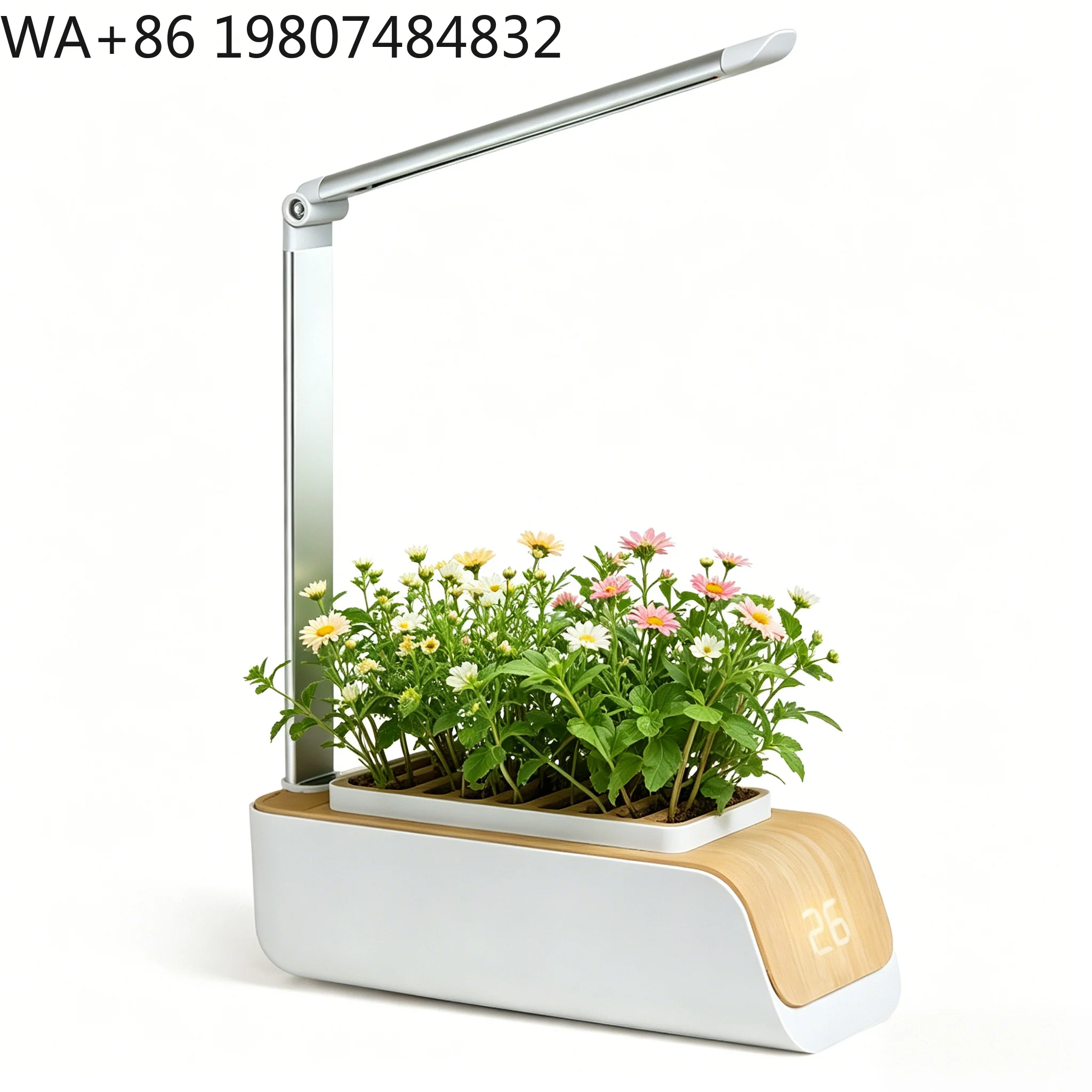 Automatic Timing Self Watering Desktop Soilless Cultivation Pot Complete Hydroponic Starter Kit Full Spectrum LED Fill Light