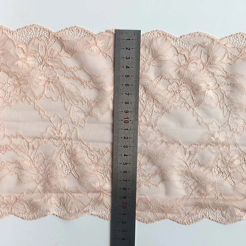 

20 ярдов эластичные эластичные кружевные бейки для бюстгальтера, нижнего белья, нижнего белья, ткани для шитья одежды, домашний текстиль, декор шириной 22 см