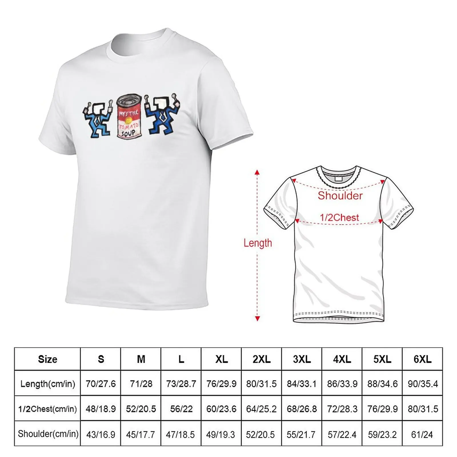 TOMATO SOUP T-Shirt Luxury man for a boy Men's t-shirts