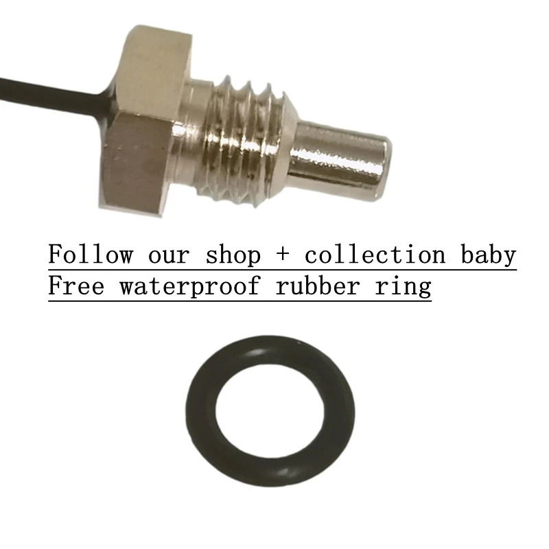 TZW Sensore di temperatura termistore NTC Sonda filettata esagonale M8 B3950 1% 5K 10K 15K 20K 50K 100K 60CM 1M 2M