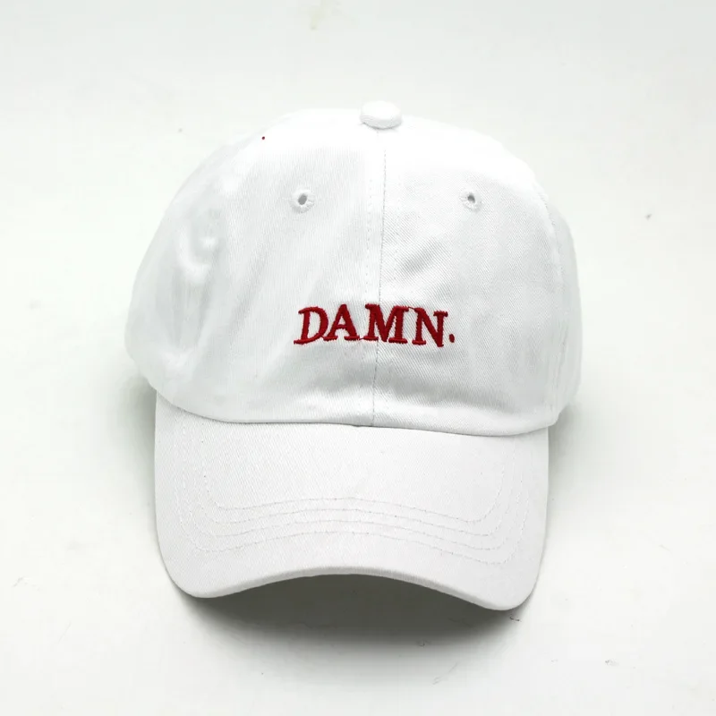 Unisex Spring summer DAMN Hats Embroidered Earth Dad Hat Hip Hop cap Kendrick lamar Rapper Snapback hats Baseball Cap wholesale