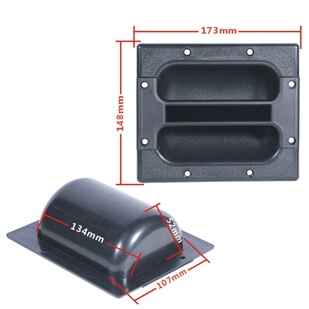 For Amp Cabinets Amp Cabinet Handle ABS DJ Speaker Handle Audio Transport Secure Carrying Black ABS Plastic Comfortable Grip