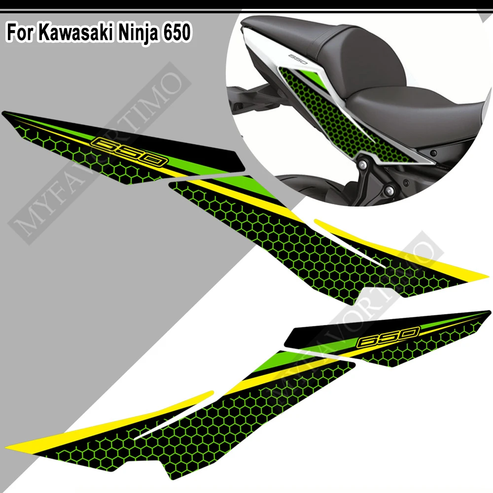 2018 -2021 Motorcycle Tank Pad  Stickers  For Kawasaki Ninja 650 Protector Decal Kit Knee Emblem Fairing Protection