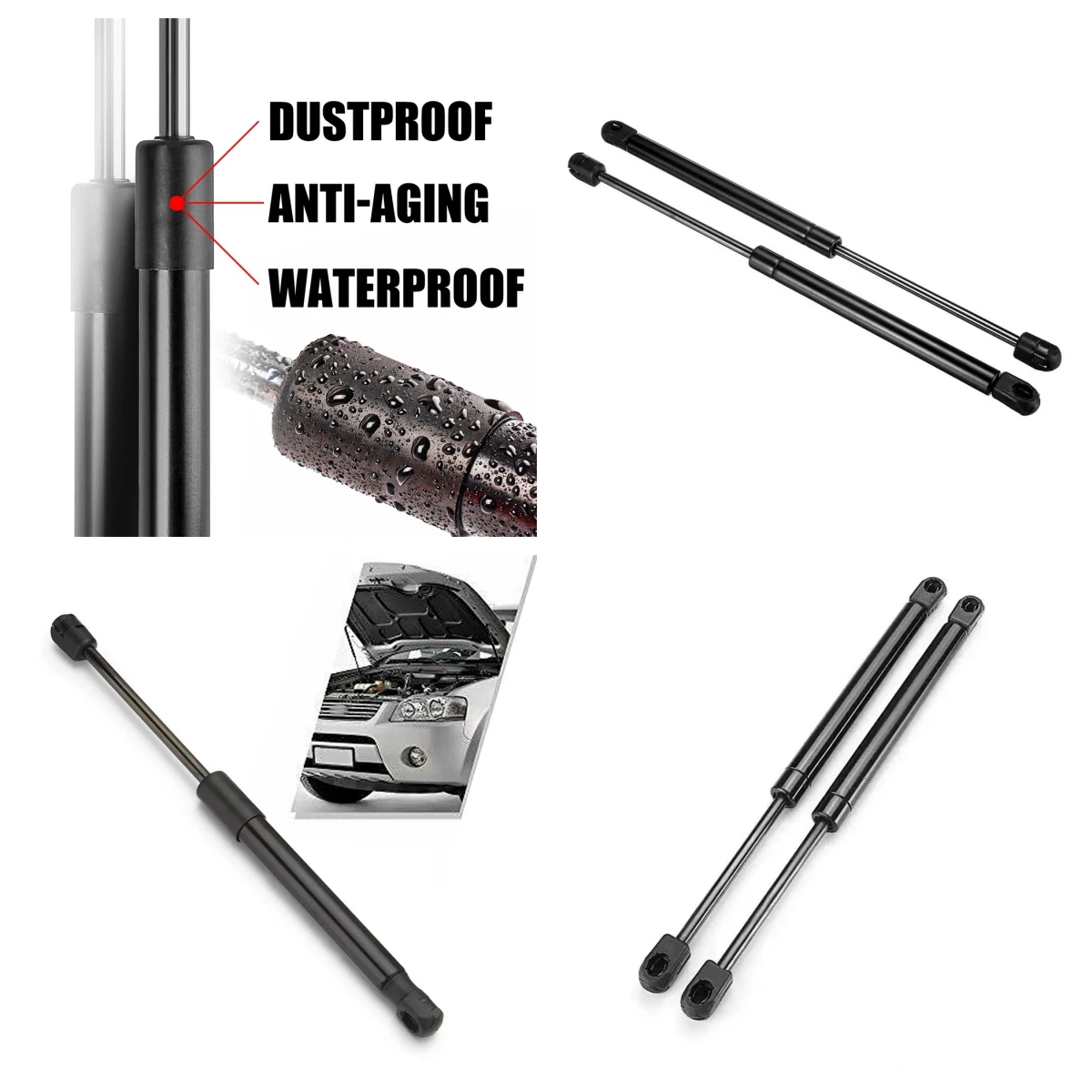 

Front Hood Lift Supports Shock Struts For BMW E90 E91 E92 E93 F30 325i 325xi 328i 328xi 330i 51237129190 51237060550