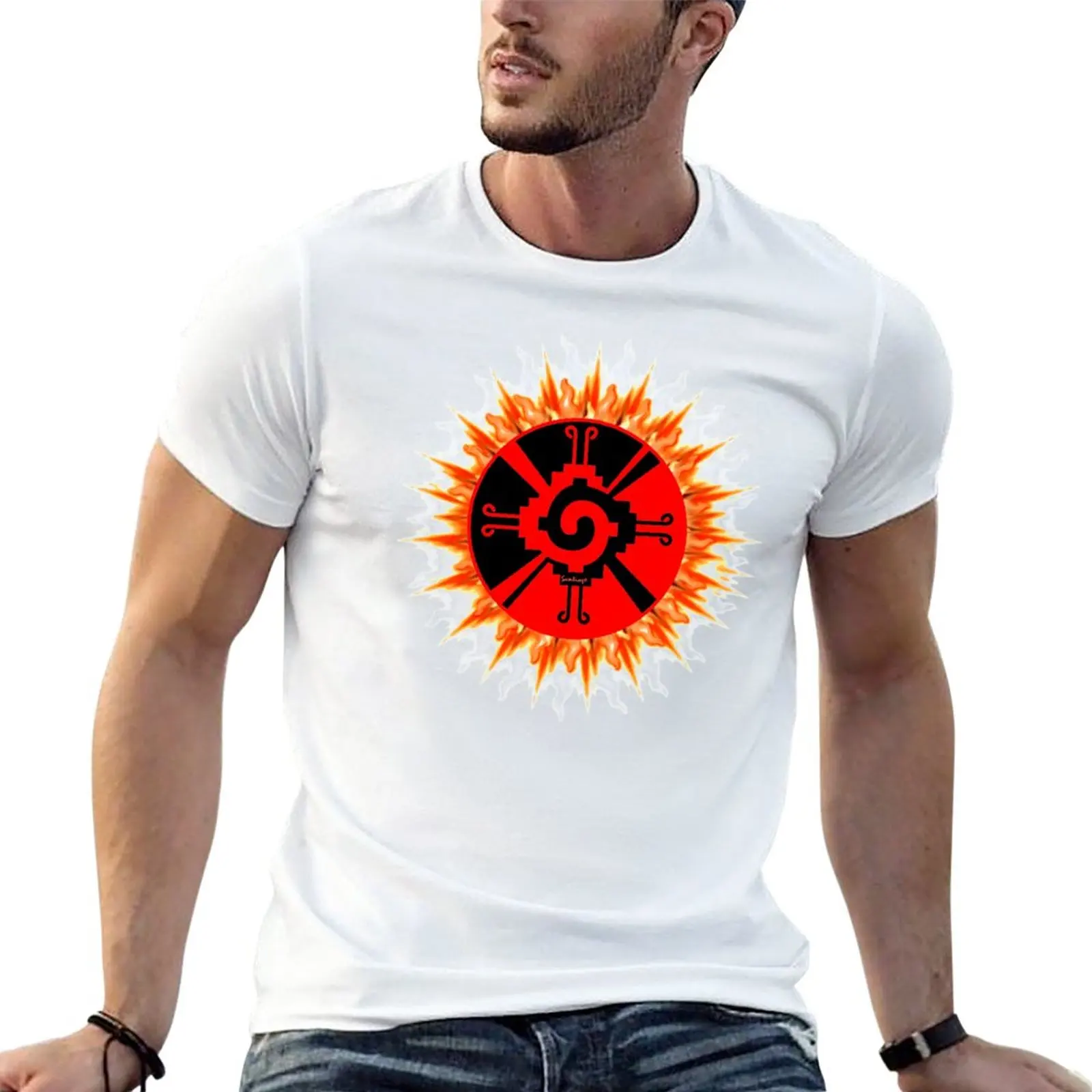 Maya Design and Sun (Ver 1.4) - The Hunab Ku - The One God T-Shirt cute tops blacks t shirt men