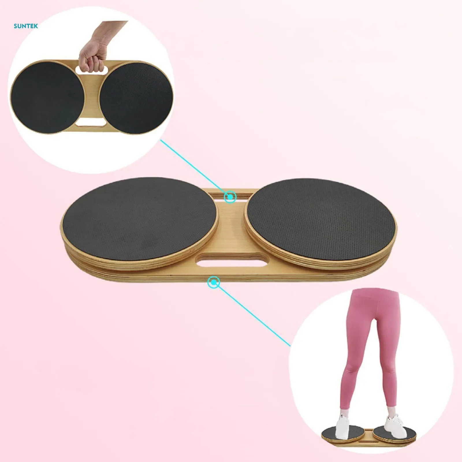 

Pilates Rotating Disc Double Rotating Disc Correction Posture Hip Knee Ankle Pelvic Rehabilitation Fitness Training Yoga