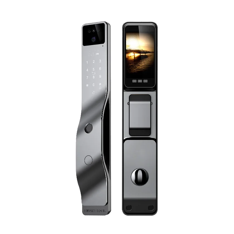 

Hot Selling Full Automatic Real Time Video Intercom Smart Wifi Digital Door Lock Anti-theft Camera Smart Lock