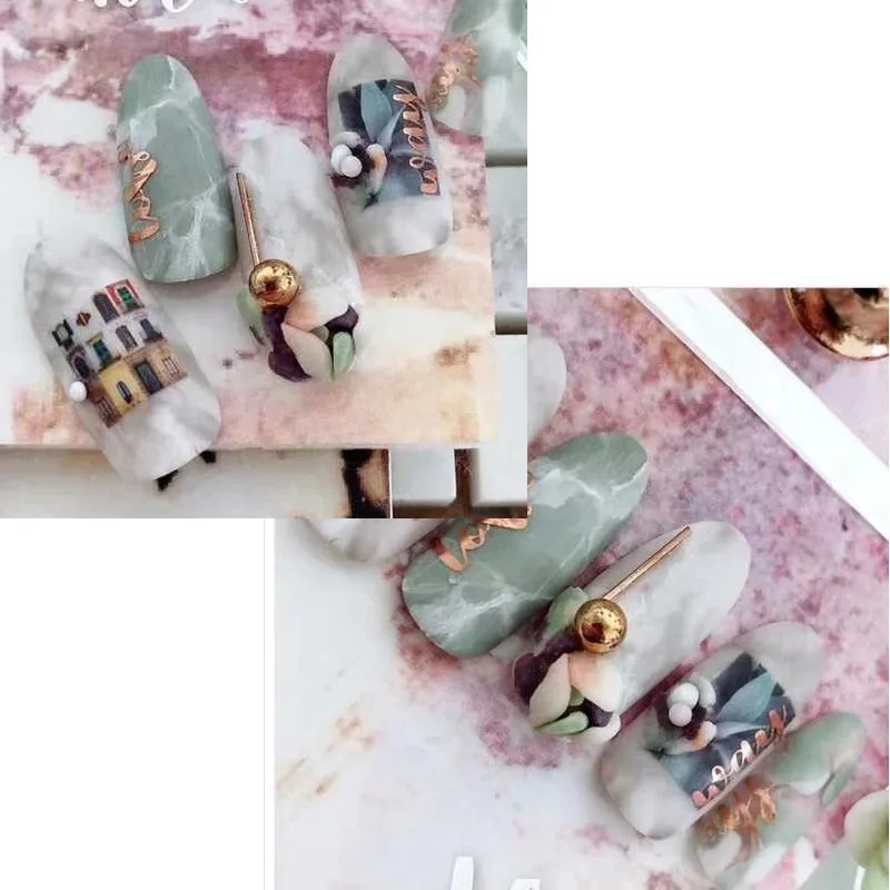 10 ชิ้น 3D เล็บ Art Rivet Charm Gold Sticks โลหะผสมโลหะ Studs แท่งตรงสําหรับ DIY ตกแต่งเล็บ 7-12 มิลลิเมตร