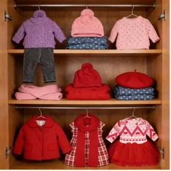 Sweater+Jeans+Hat Clothes Set Skirt Set For 43cm Baby New Born Doll JK Uniform For American 18inch Girl,OG Doll Festival Gift