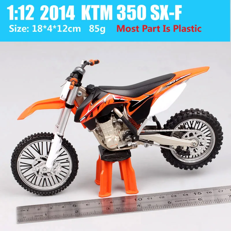 1/12 échelle Automaxx 2014 350 SX-F SXF hors route Dirt Bike modèle de Motocross moto moulé sous pression et véhicules jouets clous de pouce Joycity
