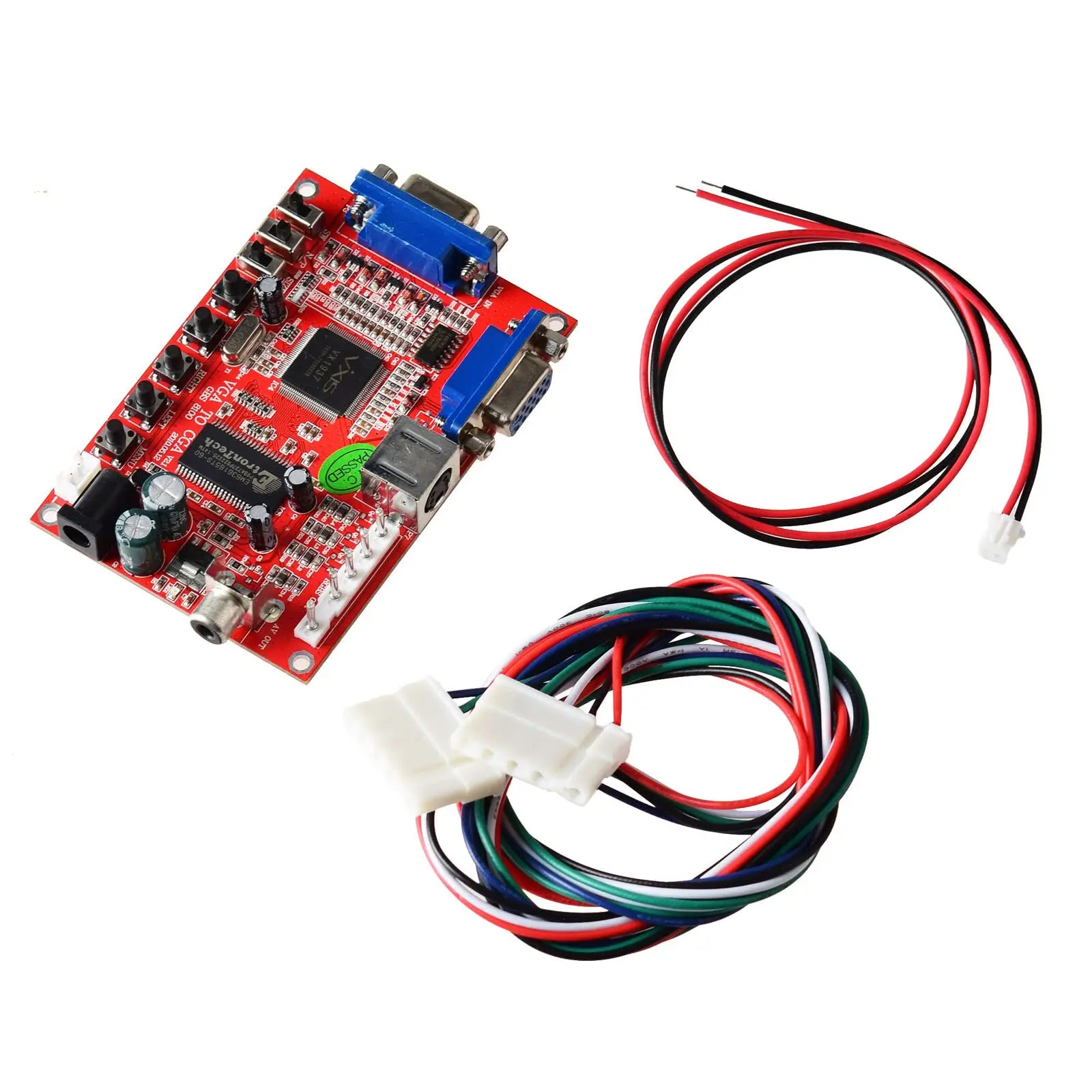 2023 1* DC 5V/2A Video Output Converter Board Arcade Game VGA to CGA RGBS/CVBS/S-Video Video Converter Board GBS-8100