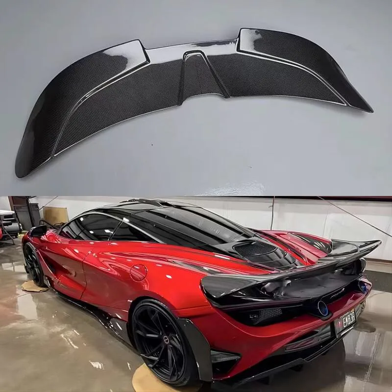 

FOR McLaren 720S 2017 2018 2019 2020 2021 2022 RYFT Series REAL CARBON FIBER REAR WING TRUNK LIP SPOILER Cover Body Kit