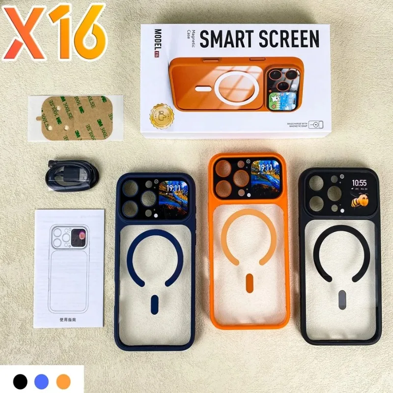 X16 Magnetic Phone Case for IPhone 17 16 15 Pro Max Intelligent Recording with Real-time Transcription Smart AI Protective Cover