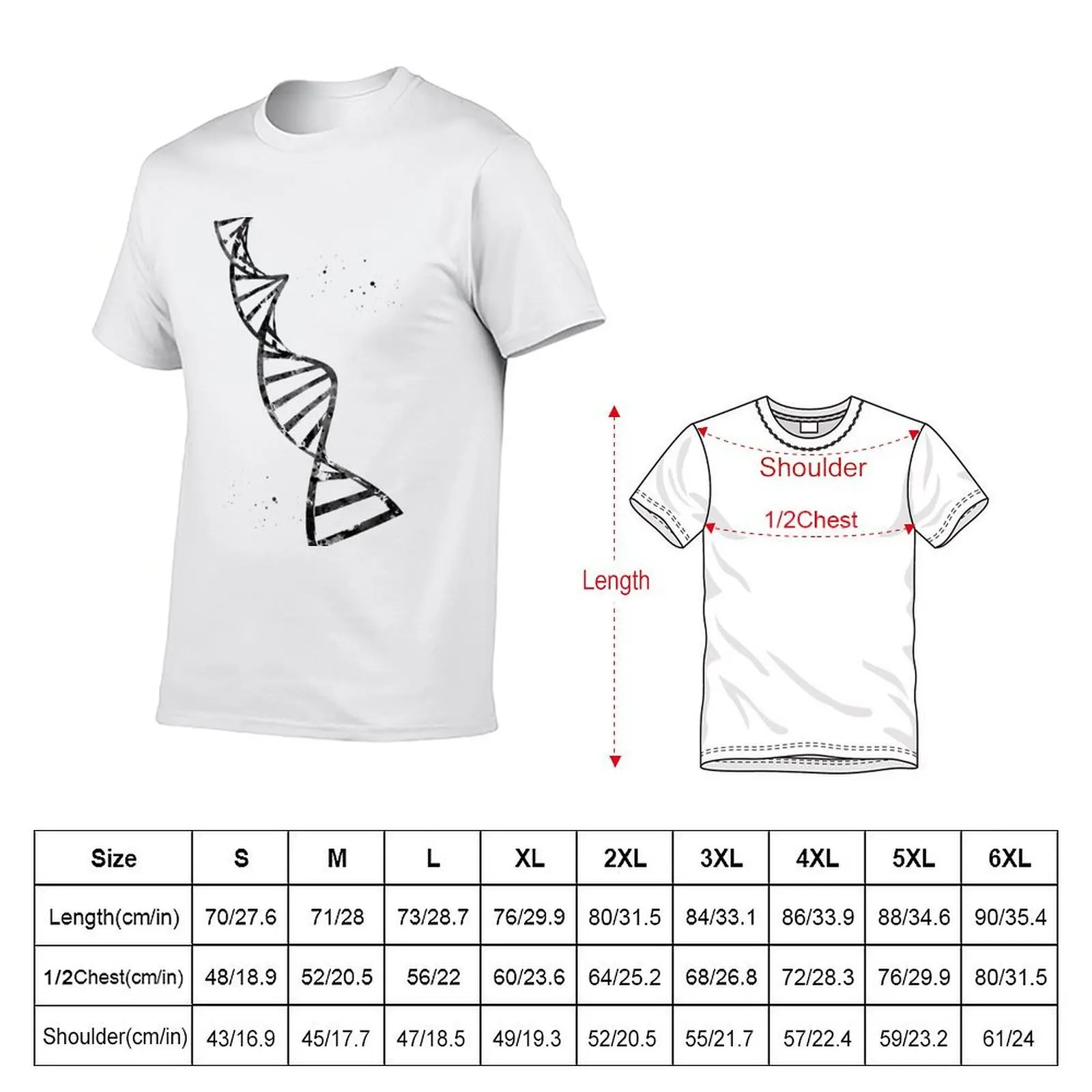 Double helix T-Shirt man t shirts high quality luxury brand man t shirt graphic man tshirt T-shirt