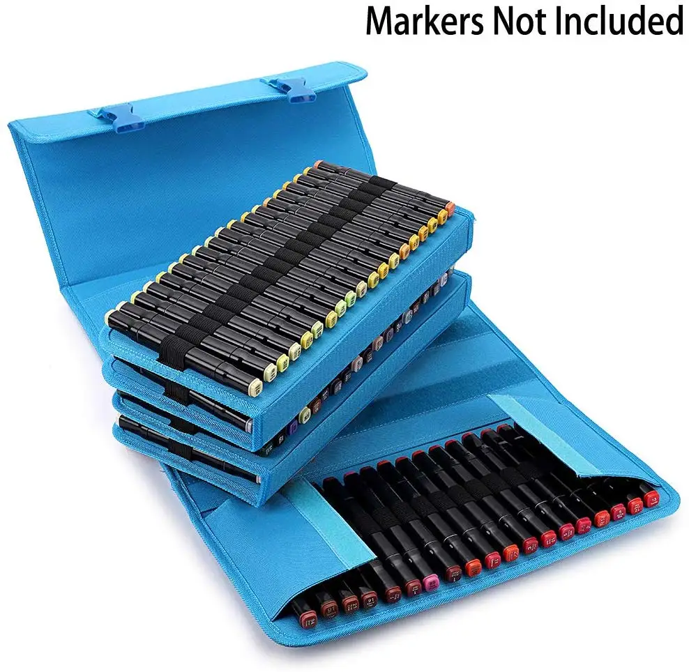 Marker Case, New 80/120/171 Slots Markers Carrying Bag Holder for Alcohol Marker and Art Sketch Marker, Permanent Paint Marker