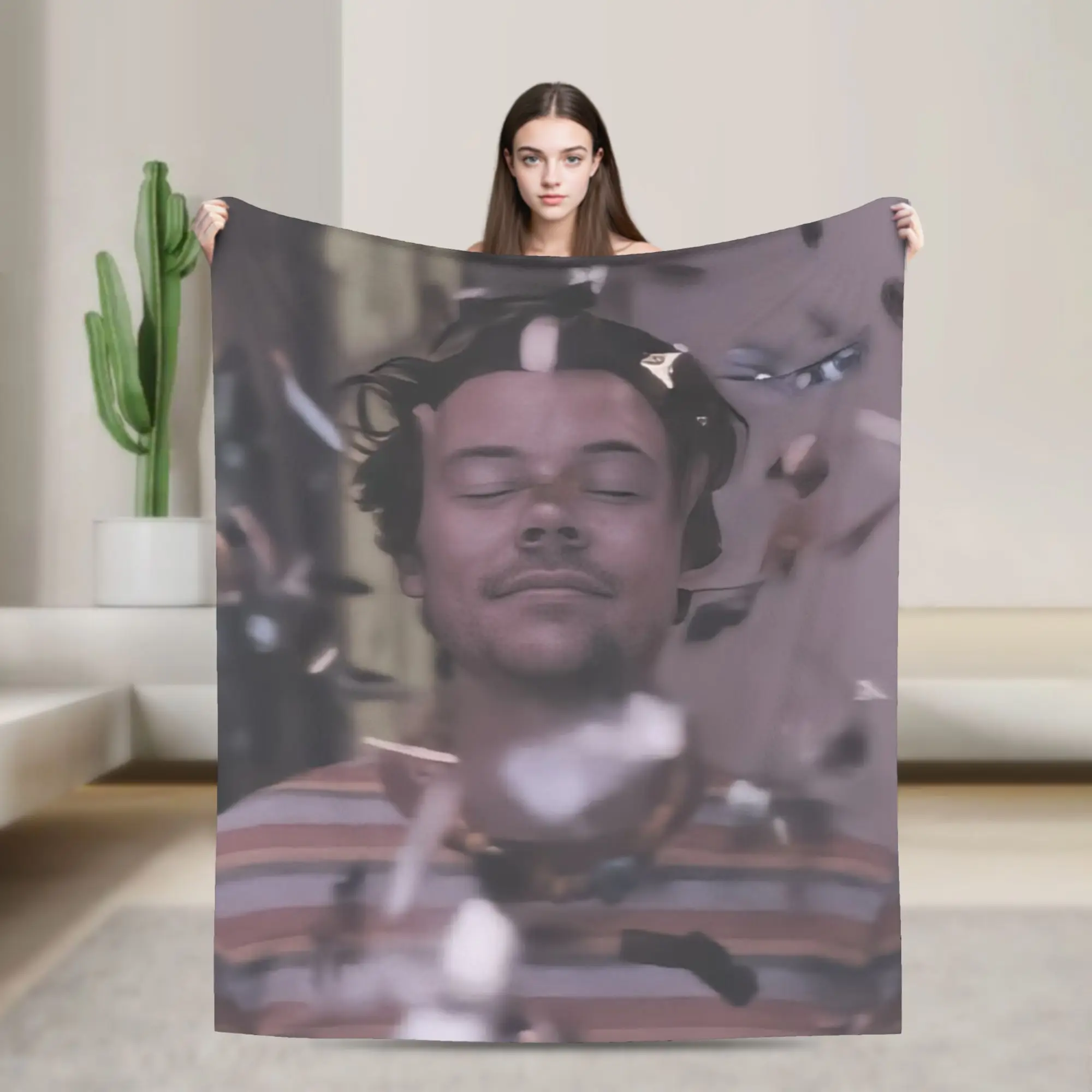 Harrys Styles Kiss All The Time Disco Blanket Quality Super Soft  Throw Blanket Winter Picnic Outdoor Novelty Bedspread