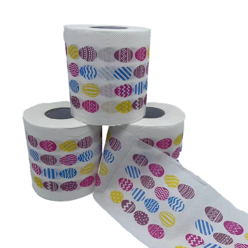

2 шт., пасхальная туалетная бумага с принтом, рулоны пасхальной туалетной бумаги, декоративная салфетка для чистки ванной комнаты, путешествия, мягкий комфорт