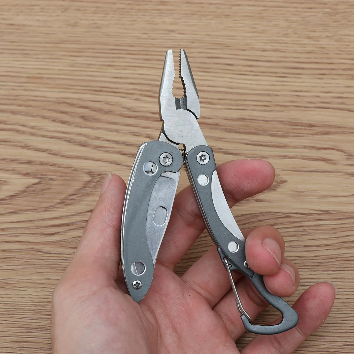 

Mini Pliers Repair Pocket Tool Foldable Outdoor Survival Gear Quick Release Belt Clip Lightweight Durable for Camping