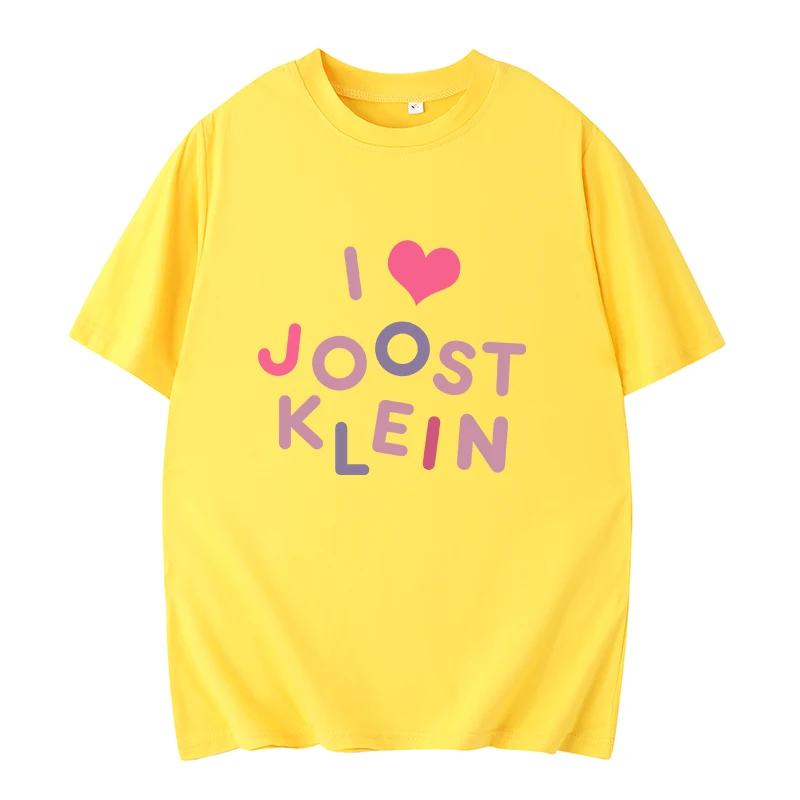 I Love Joost Klein T-Shirt 2024 Harajuku Aesthetic Tops Streetwear Graphic T-Shirt For Work Study