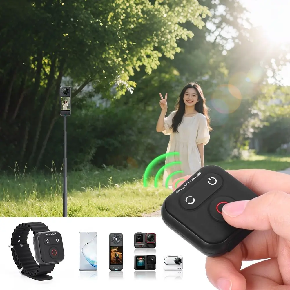 50M Bluetooth Remote Control Multifunctional Camera Wireless Shooting Controller for Insta360 X5/X4/X3/AcePro 2/Go 3/3S