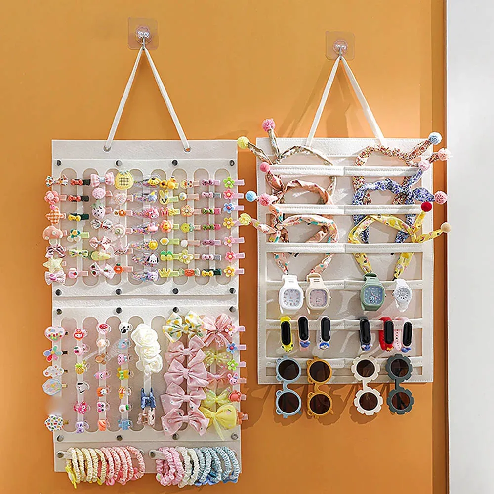 Hair Accessory Storage Bags Hair Clips Head Ornaments Wall-mounted Storage Hair Ties Hair Cords Storage Girls' Accessory Storage