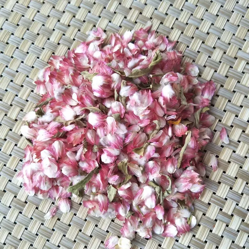 Top Natural Globe Amaranth Red Dried Flower Petal With Leaf For Resin Jewelry Wedding Candle Making Aromac Sachet Pillow Filling