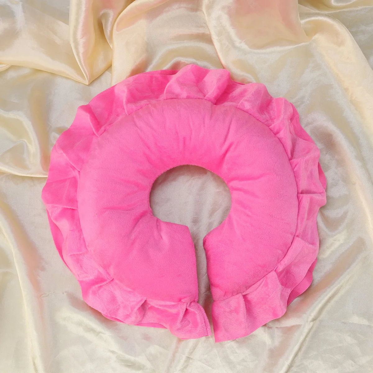 

Хлопковая подушка для лица, розовая массажная подушка для салона красоты, спа-кровать, массажная подушка для лица, удобная подушка для отдыха