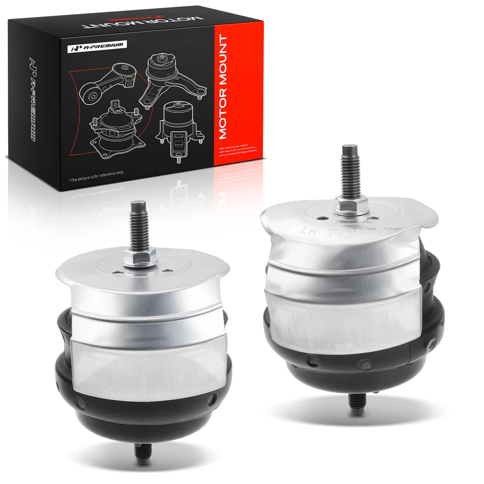 A-Premium 2pcs Front Engine Motor Mount for Cadillac SRX 2004-2009 CTS 2003-2014 STS 2005-2011 Buick Lucerne 2009-2011