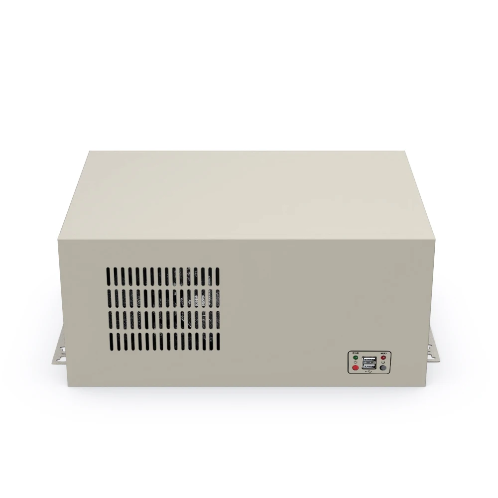 

Wall Mounted Small Chassis ATX Power Supply Position Industrial Control Server Compact MATX Motherboar 1.0 Galvanized Steel Gray