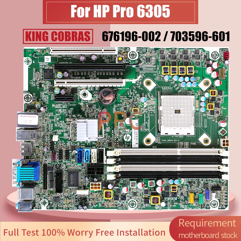 For HP Pro 6305 Desktop Host Board KING C0BRAS 676196-002 703596-601 Computer Motherboard Full Tested