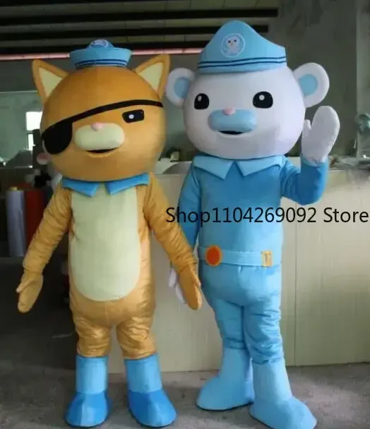 Octonauts Movie Character Cartoon Captain Polar Bear Police Mascot Costume Anime Cosplay Costume Birthday Fancy Dress Party Prop