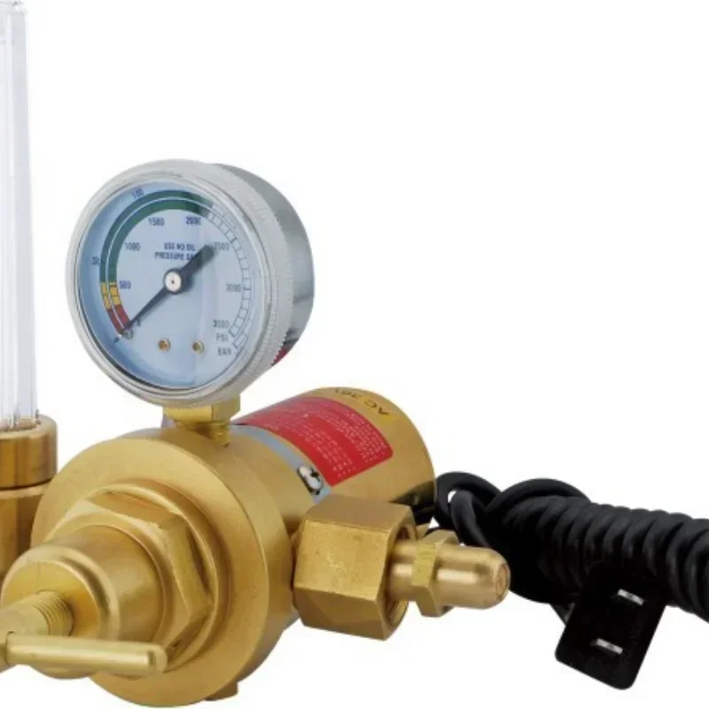 Secundaire Decompressor Verwarming Kooldioxide Meter WX-5891 CO2 Lichaam Decompressor Gasmeter Drukmeter G5/8 Tweetraps