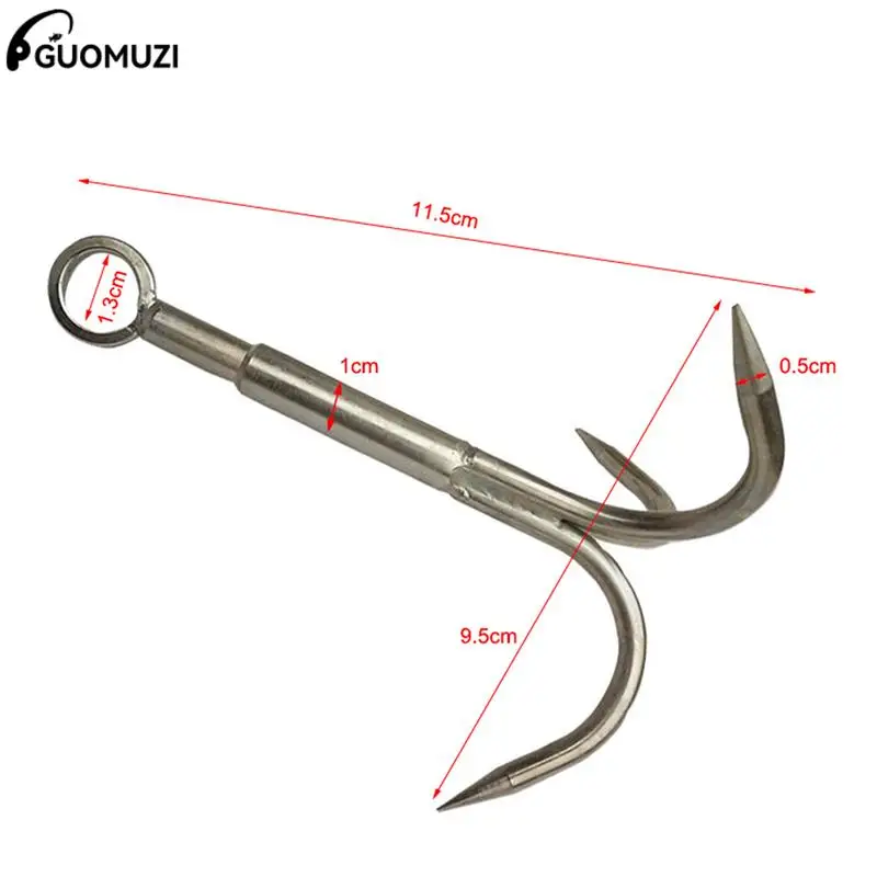 Flying Claw Survival Grappling Steel Hook Rock Climbing Claw Outdoor Carabiner Fishing Accessories Tackle Supplies(Without Rope)