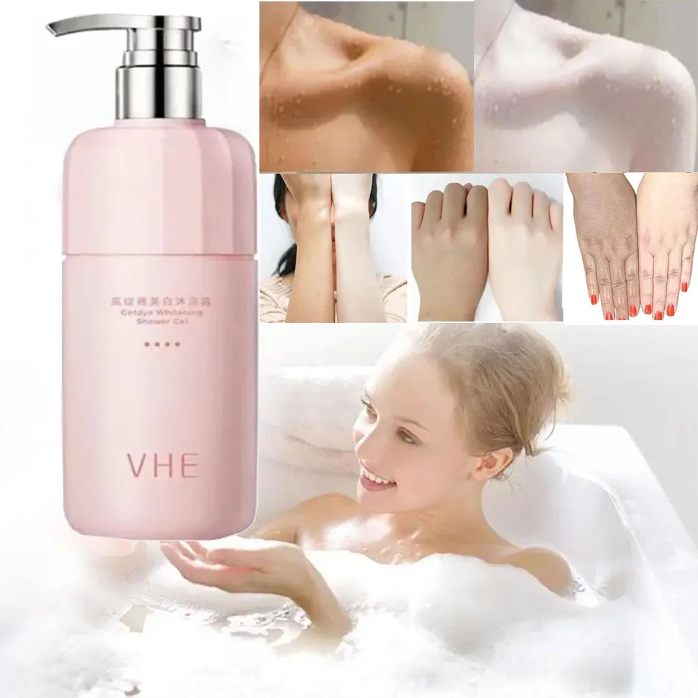 

400g Whitening Shower Gel Deep Cleansing Exfoliation Removes Melanin Moisturizing Repair Lotion Brightens Skin Shower Gel Care