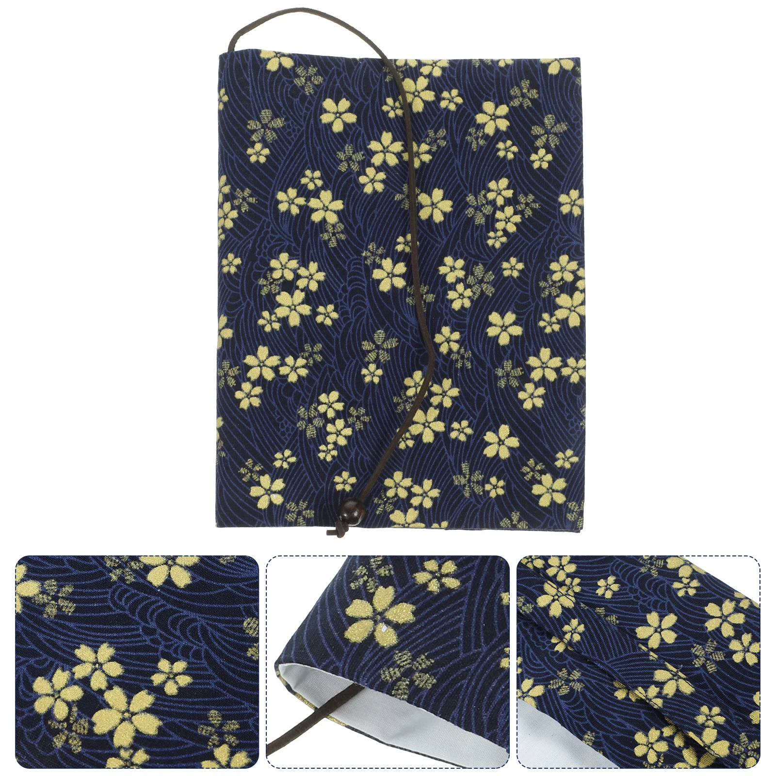 

Fabric Book Cover Multi-Functional Anti-Wear Protective Sleeve For A5 Hardcover Decorative Reusable Washable Book Cloth Students