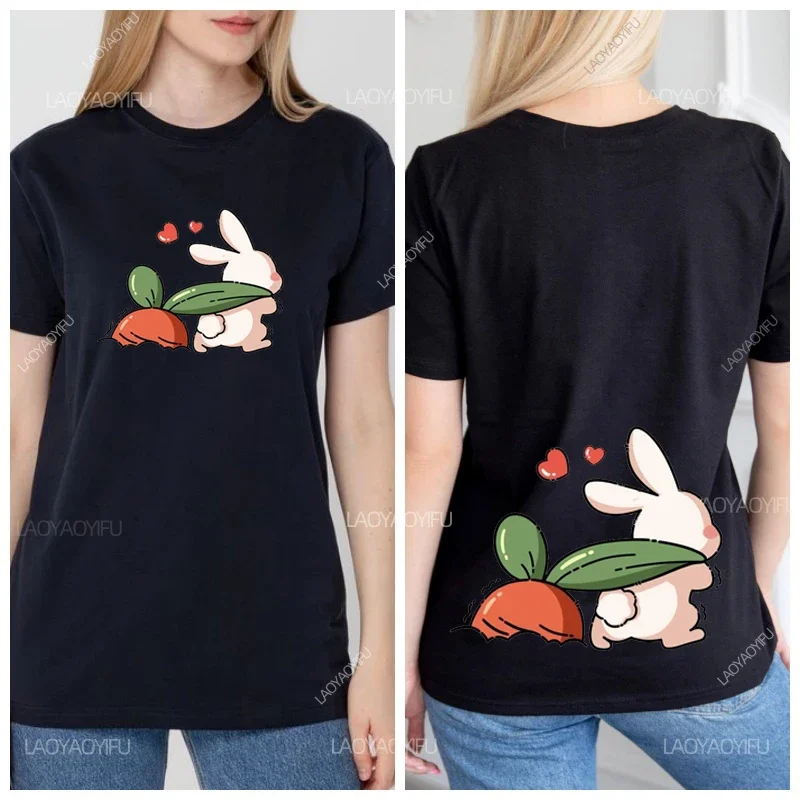 2025 coelho bonito gordinho bunda animal impresso harajuku moda feminina roupas femininas blusa feminina topo y2k topos camisetas