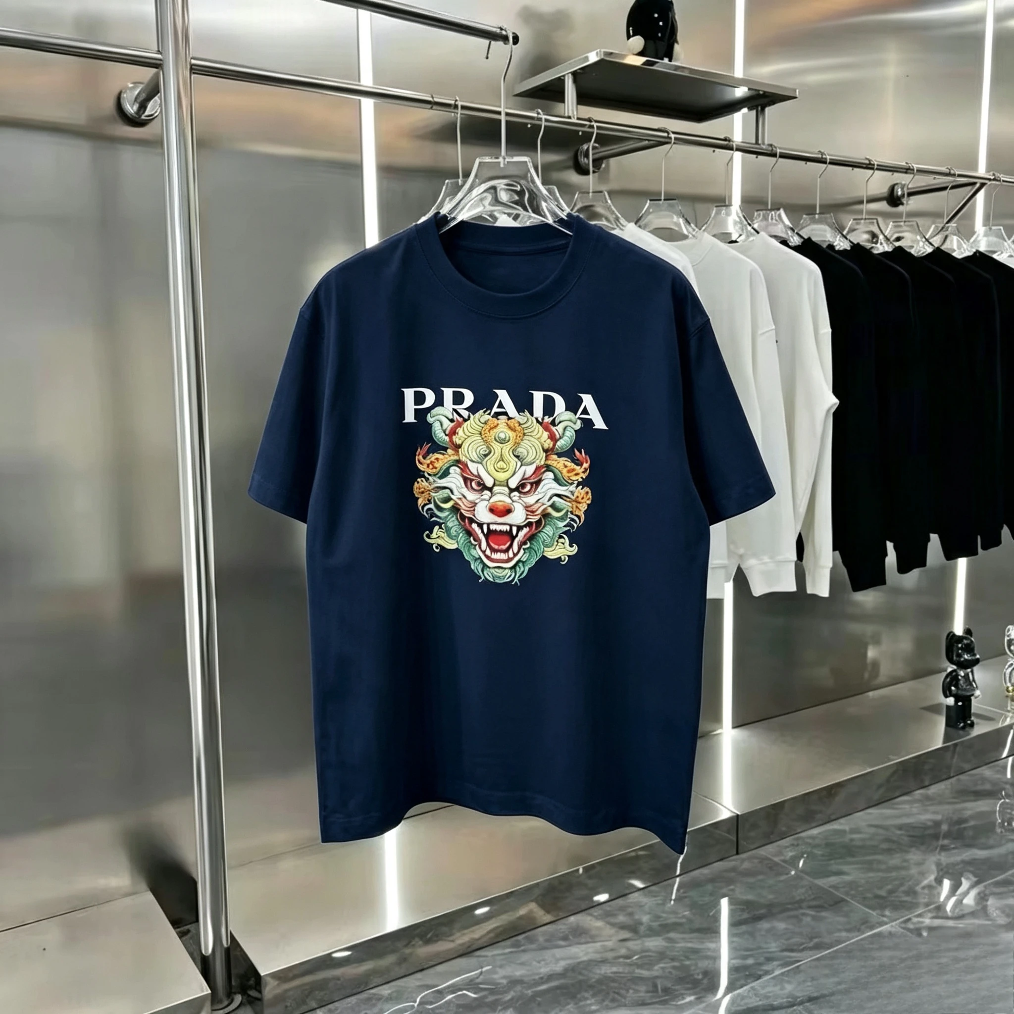 New Summer High Quality Cotton T-shirts for Both Men and Women, with Printed Designs, Featuring A Trendy Harajuku Street Style