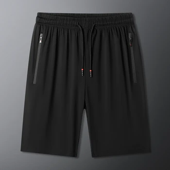 For 2024 Summer New Mens Casual Trouers Black Shorts Work Man Short Pants OverSize 7XL 8XL