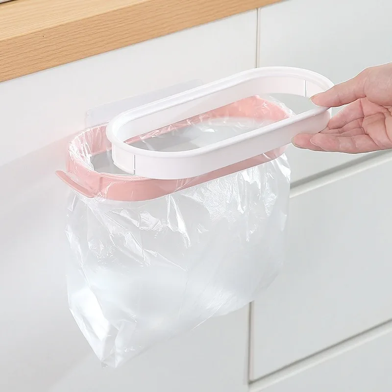Space Saving Garbage Bag Holder Cabinet Kitchen Cupboard Hanging Rack Storage Drawer Trash
