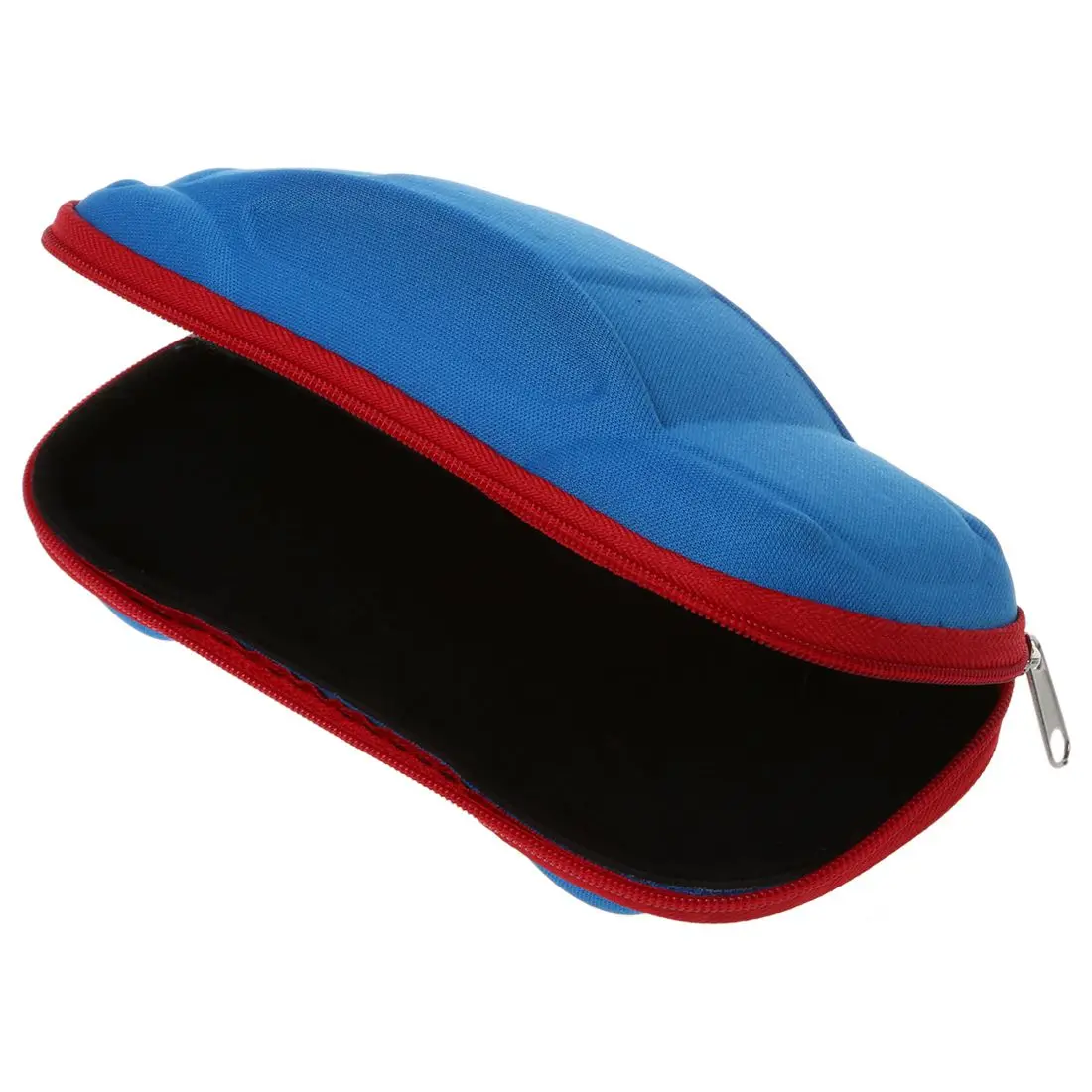 Car Shape Zip Case para crianças, óculos, óculos, azul